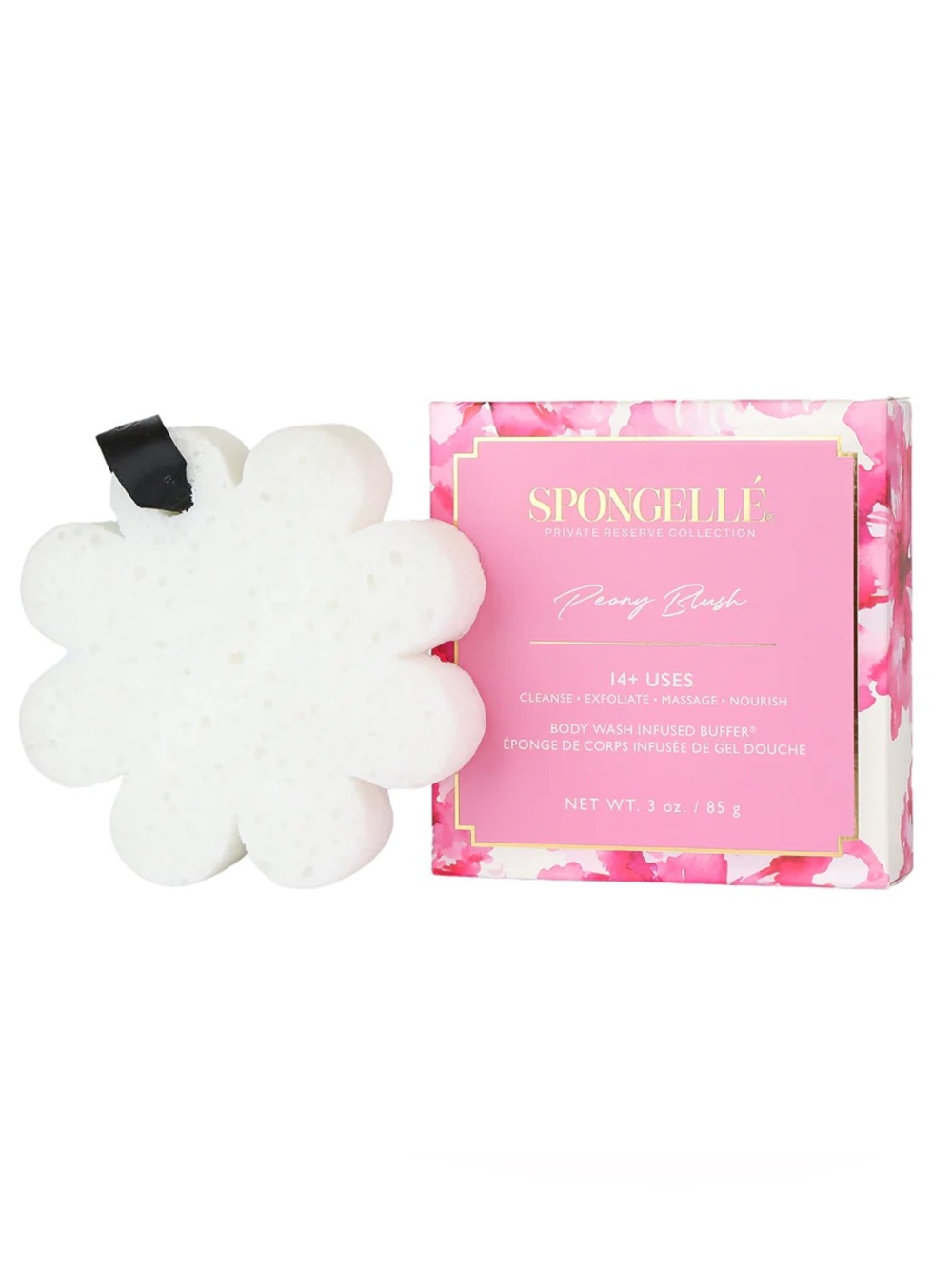 Spongelle Body Wash Infused Buffer in Peony Blush Private Reserve Collection